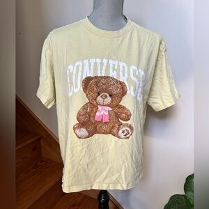 Converse Light Yellow Teddy Bear Tee